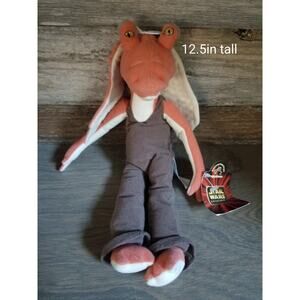Vintage Star Wars Episode 1 Jar Jar Binks 12" Small Plush Toy Applause